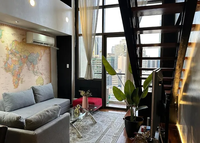 Stylish 100 Sqm 3br Loft Near Greenbelt Makati Apartment *