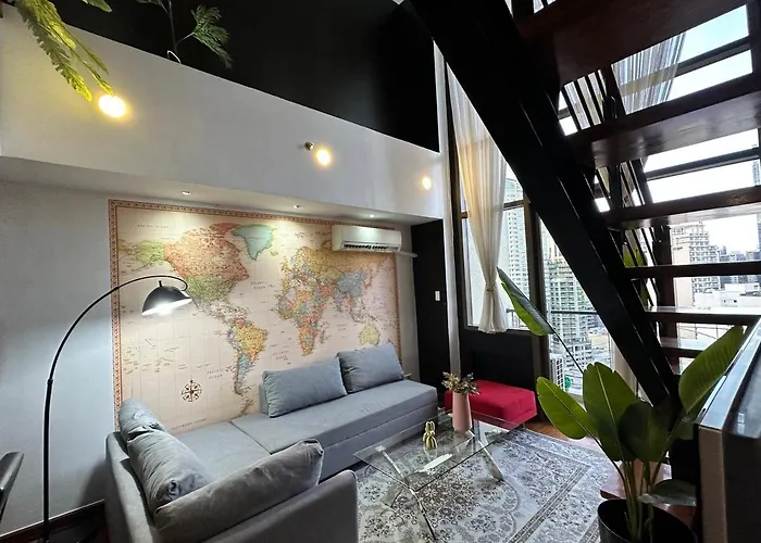 Apartment Stylish 100 Sqm 3br Loft Near Greenbelt Makati